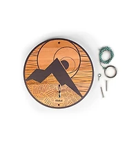 Elakai Hook and Ring Toss Game with Natural Wood Finish