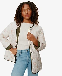 Sanctuary Women's Reversible Snap-Front Quilted Jacket