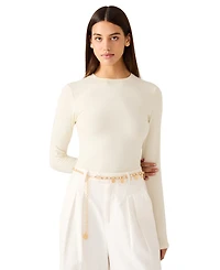 Steve Madden Women's Coin Dangle Chain Belt