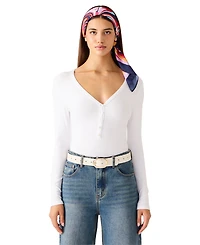 Steve Madden Women's Fully Perforated Oval Buckle Belt