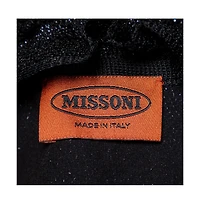 Pre-Owned Missoni Women's Lurex Knit Ruffled Neck Sleeveless Maxi Dress