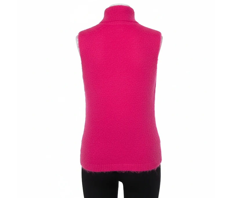 Pre-Owned Versace Women's Mohair High Neck Sleeveless Tank Top