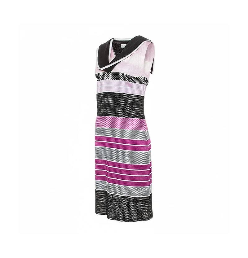 Pre-Owned Missoni Women's Pink And Black Knit Sleeveless Dress