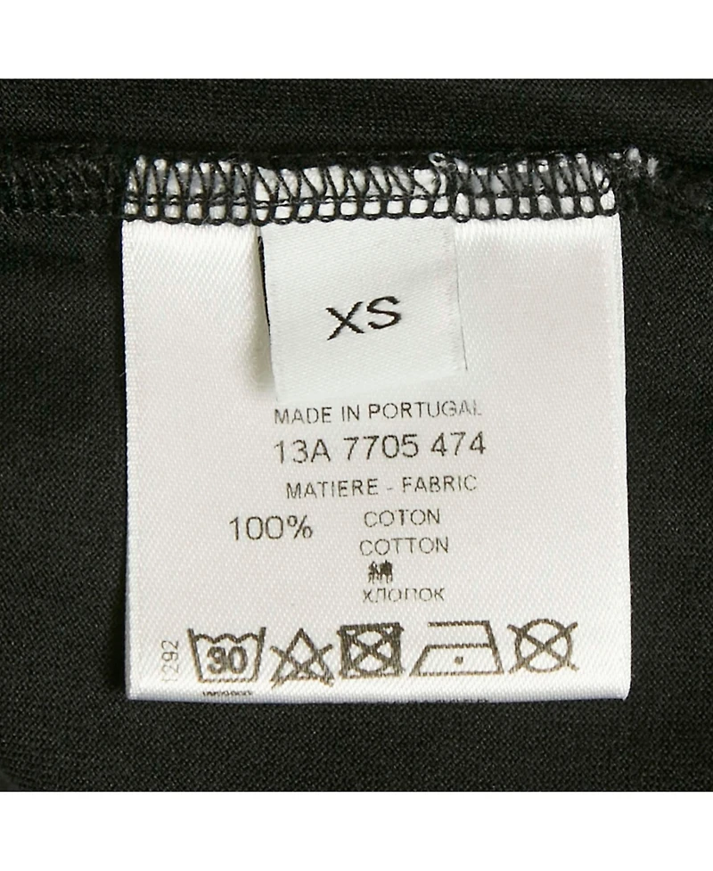 Pre-Owned Givenchy Women's Black Logo Print Cotton Oversized T-Shirt