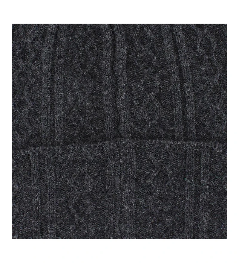 Trafalgar Men's The Windsor Merino Wool Cable Knit Beanie