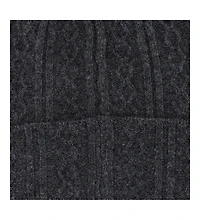 Trafalgar Men's The Windsor Merino Wool Cable Knit Beanie