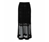 Pre-Owned Alexander Mcqueen Women's Patterned Silk Knit Midi Skirt