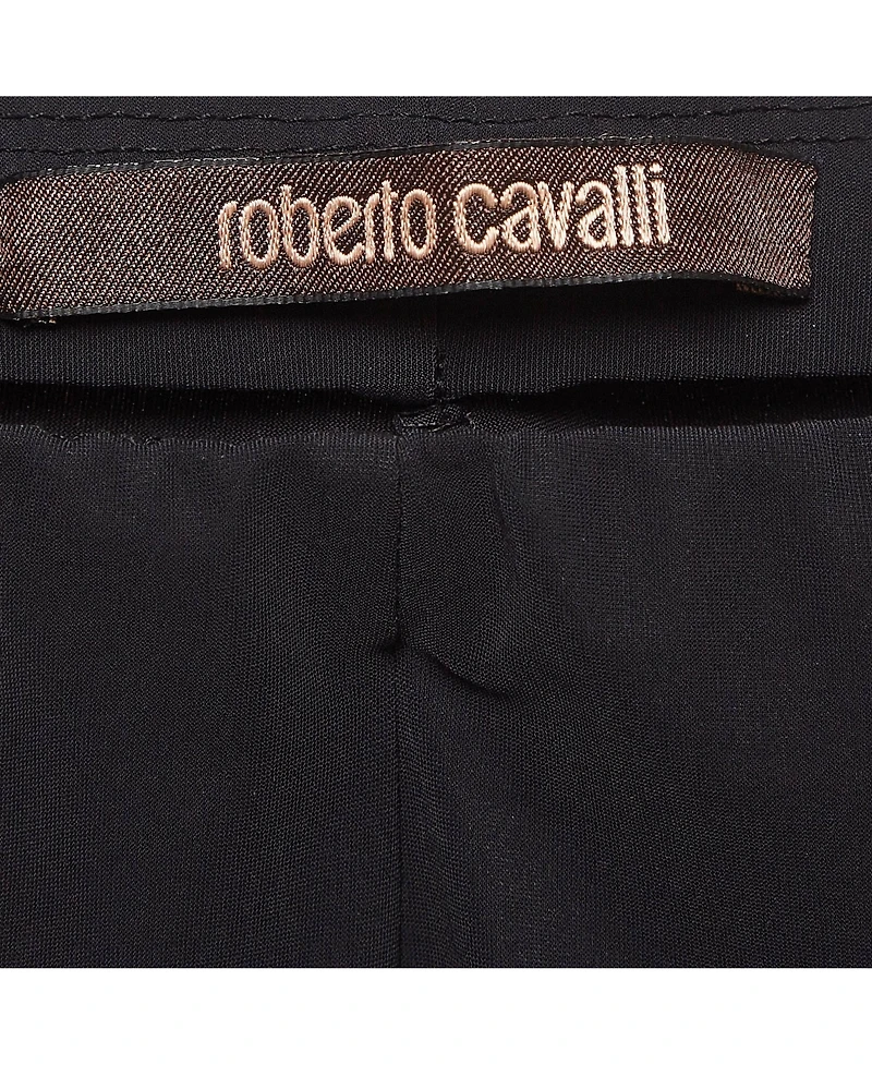 Pre-Owned Roberto Cavalli Women's Black Sequin Jersey Leggings