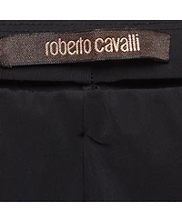 Pre-Owned Roberto Cavalli Women's Black Sequin Jersey Leggings