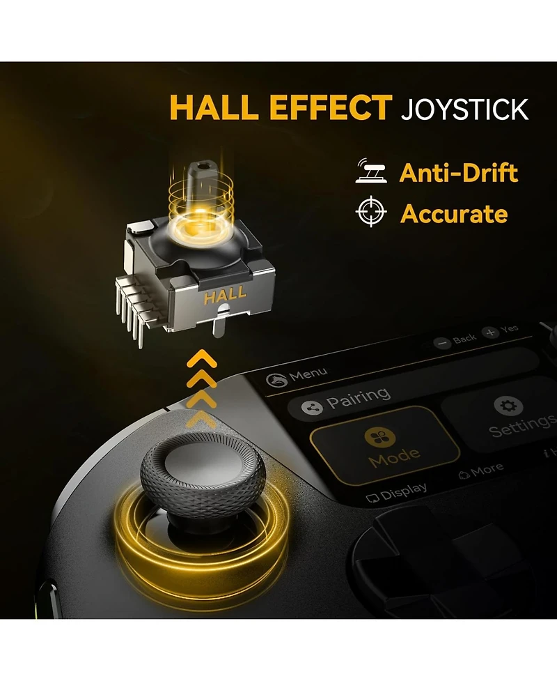 Manba One Wireless Gaming Controller with Interactive Screen for Switch, Switch 2, Pc, Android and iOS Charging Dock