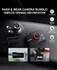 4K Dual Dashcam System with Front & Rear Cameras