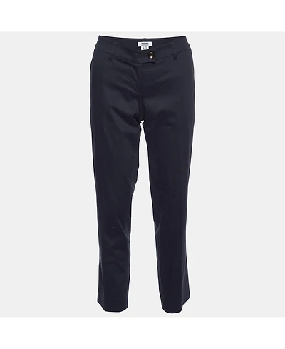 Pre-Owned Moschino Women's Cheap And Chic Black Cotton Tailored Trousers