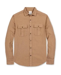 Hope & Henry Men's Organic Flannel Double Pocket Button Down Shirt