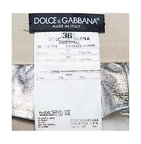 Pre-Owned Dolce and Gabbana Women's Faux Leather Pencil Skirt