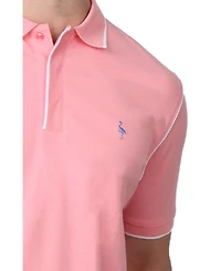 Tailorbyrd Men's Interlock Contrast Tipping Polo