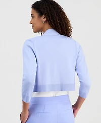 Kasper Women's Cropped Kissing Front Shrug