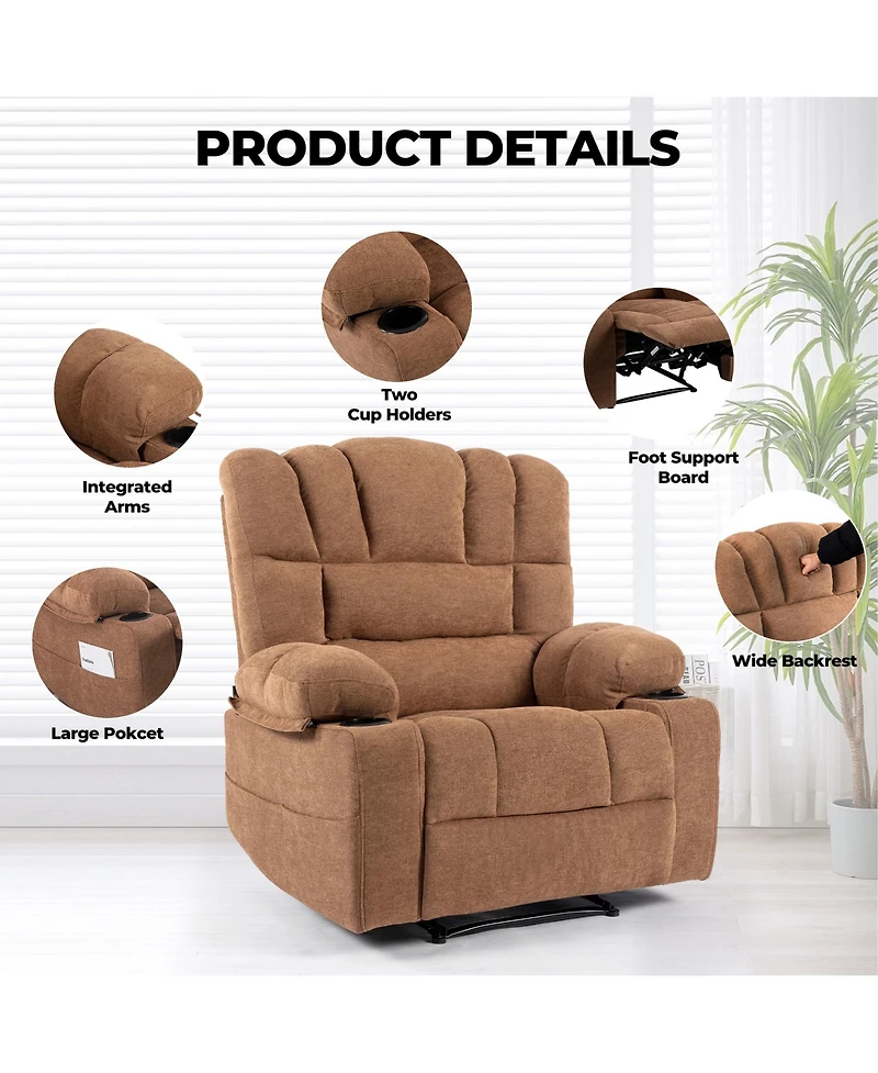 Sumyeg Massage Recliner Chair Sofa with Heating Vibration