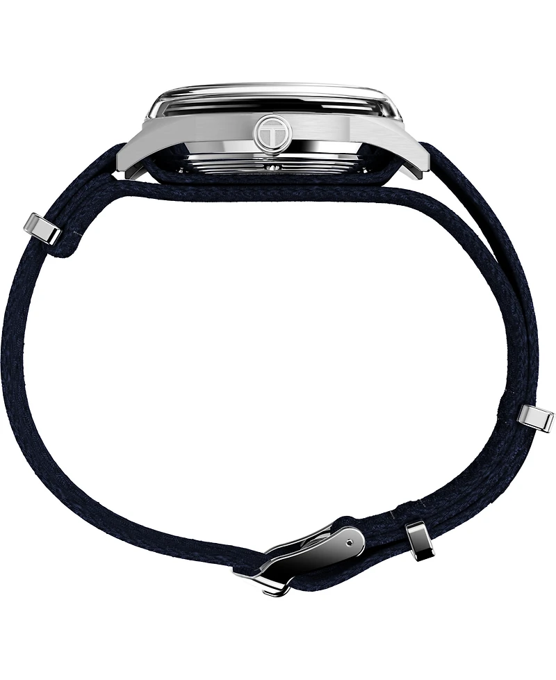 Timex Men's Automatic Blue Fabric Watch, 38mm