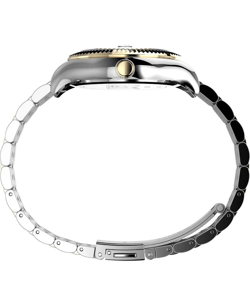 Timex Women's Quartz Analog Two-Tone Stainless Steel Watch, 34mm