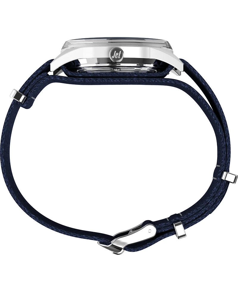 Timex Men's Mechanical Automatic Blue Fabric Watch, 38mm