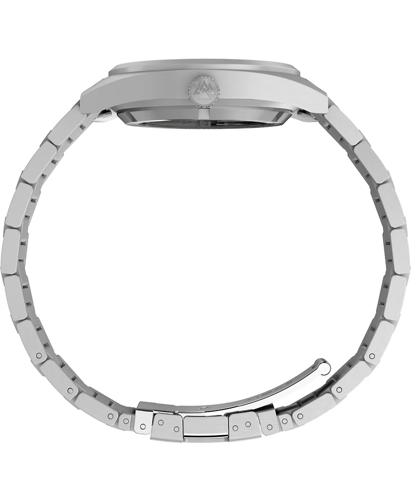 Timex Men's Mechanical Automatic Silver-Tone Stainless Steel Watch, 39mm