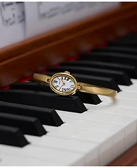 Timex Women's Quartz Analog Gold-Tone Stainless Steel Watch, 19mm