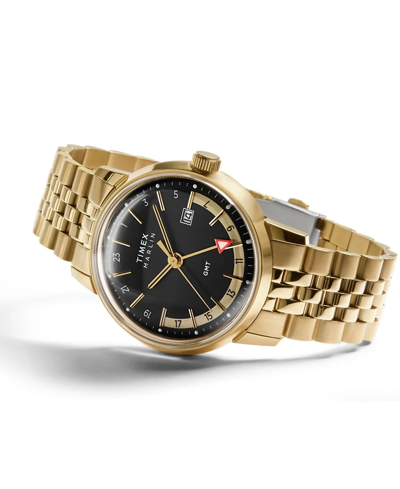 Timex Men's Quartz Analog Gold-Tone Stainless Steel Watch, 40mm