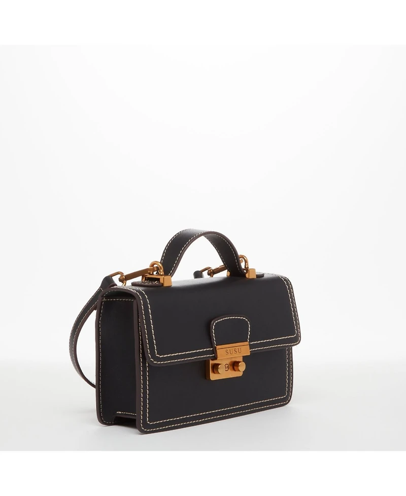 Susu Top Handle Leather Crossbody Bag Small Purse