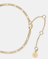 Dkny Gold-Tone Stone, Pave & Polished Rondelle Figaro Link Collar Necklace, 16" + 3" extender