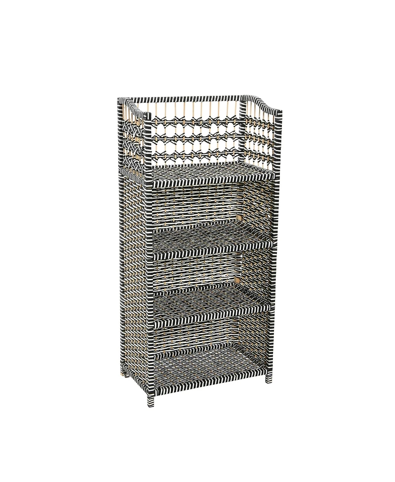 Household Essentials Woven Accent Shelf Rattan