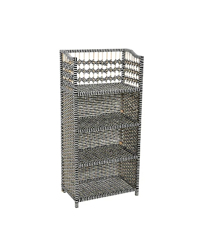 Household Essentials Woven Accent Shelf Rattan