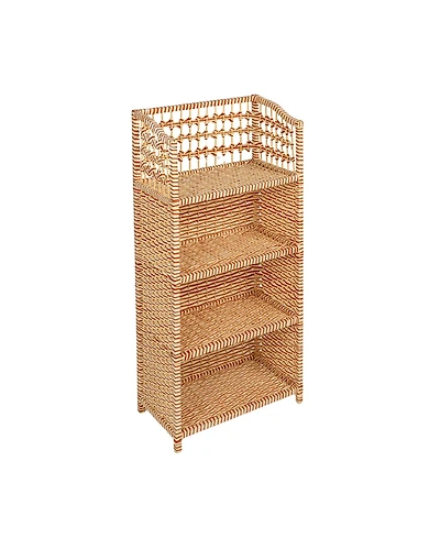Household Essentials Rattan Woven Accent Shelf