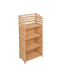 Household Essentials Rattan Woven Accent Shelf