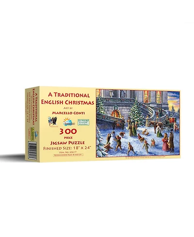 SunsOut A Traditional English Christmas 300 piece Jigsaw Puzzle for Adults Christmas