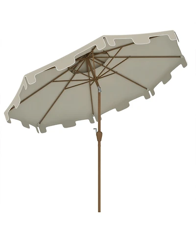 Outsunny 9' Patio Umbrella with Tilt and Crank, Outdoor Umbrella,