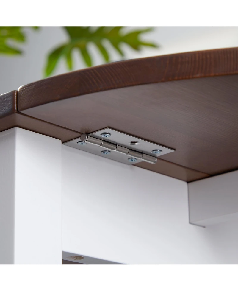 Homcom 55" Wood Kitchen Table, Drop Leaf Tables for Small Spaces