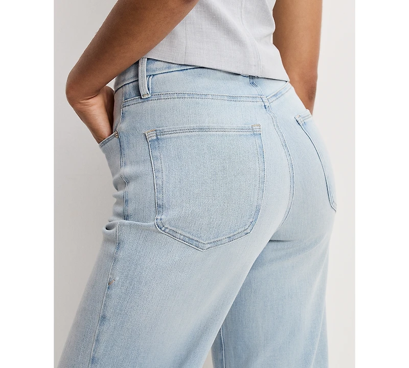 Good American Women's Soft-Tech Waist Palazzo Jeans