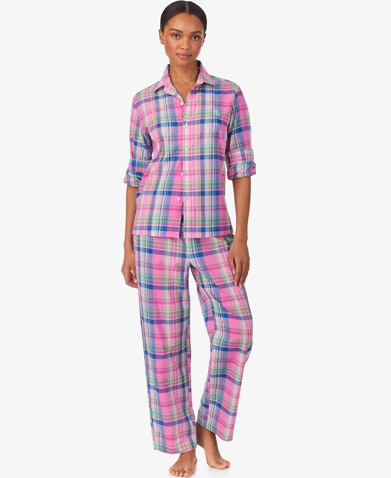Lauren Ralph Women's Long Pajama Set