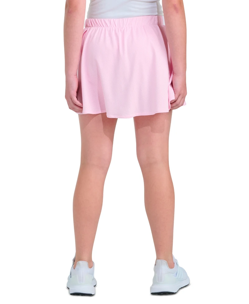 adidas Girls' 8-16 Elastic Waistband Faux Wrapped Skort