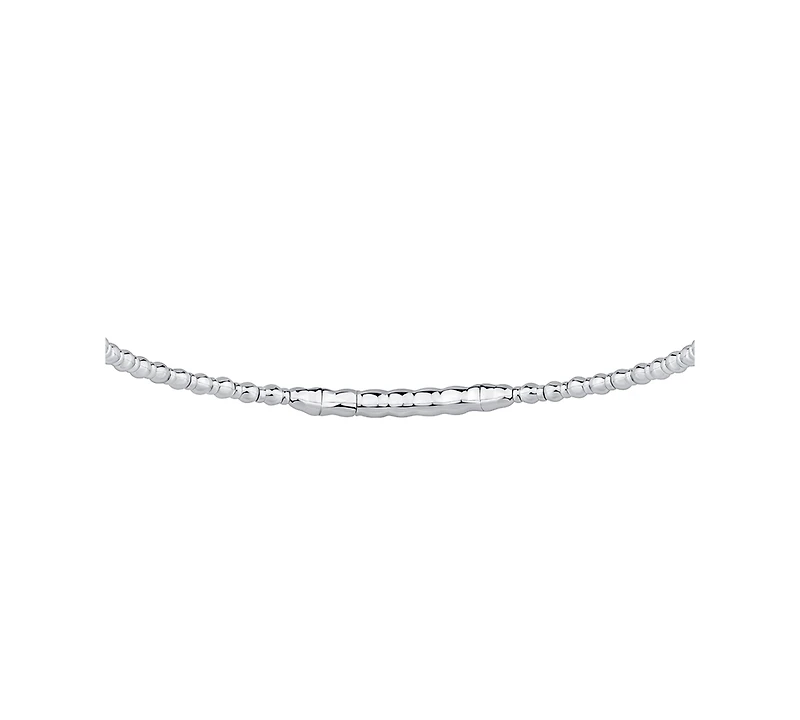 Macy's Diamond Flexible Bangle Bracelet (1/2 ct. t.w.) in Sterling Silver