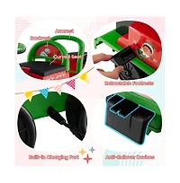 Hongge 6V Kids Ride On Train with Carriage and Led Lights