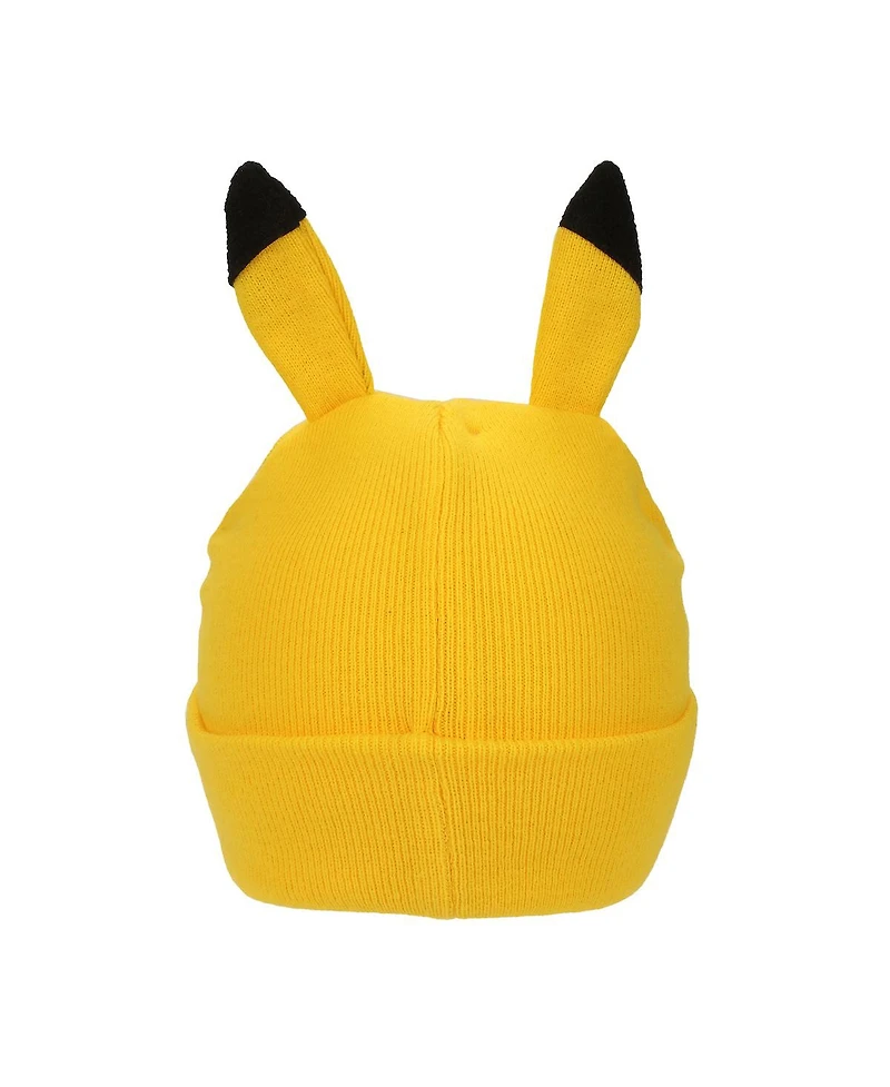 Pokemon Boys Pikachu Youth 2-Piece Knit Beanie & Gloves Set