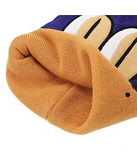 Dog Man Bark Knight Youth Cuff Hat and Knit Gloves Cold Weather Set