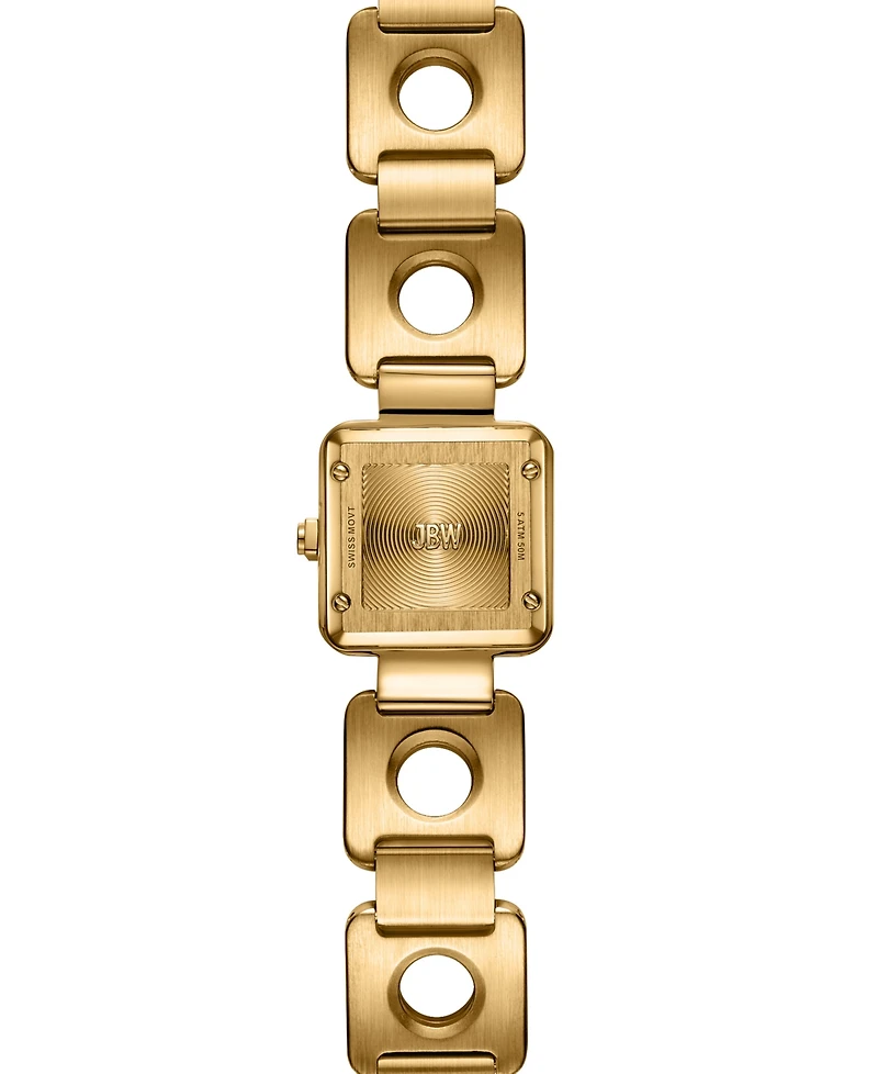 Jbw Women's Chasm Swiss Quartz 18k Gold-Plated Stainless Steel Watch, 22mm