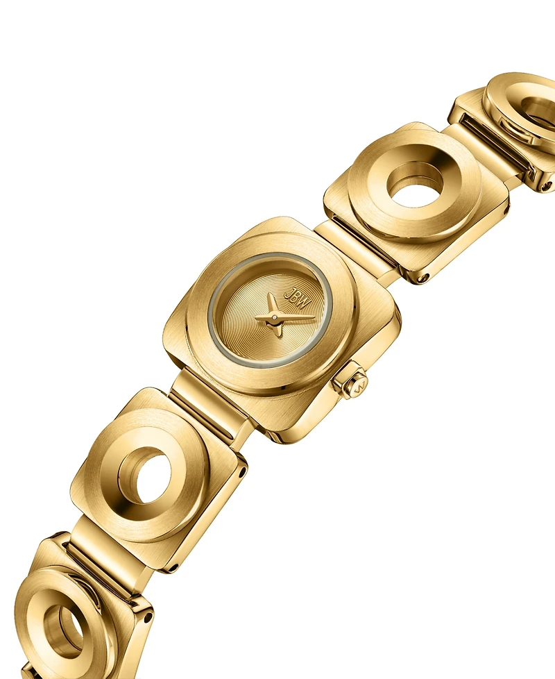 Jbw Chasm Japan Quartz 18k Gold-Plated Stainless Steel Watch 18mm