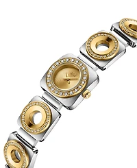 Jbw Chasm Japan Quartz Two-Tone 18k Gold-Plated and Stainless Steel Watch, 18mm
