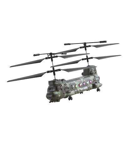 Mecale Rc Helicopter, 2.4GHz Military 3.5-Channel with Led Lights, 20 Min Flight, One-Key Takeoff/Landing Toy for Kids 8