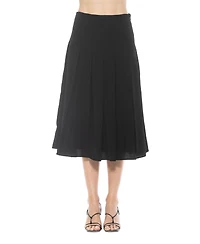 Alexia Admor Women's Shilo Midi Length Pleated Skirt