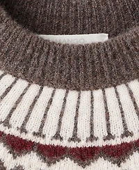 Mango Women's Round Neck Jacquard Pajama