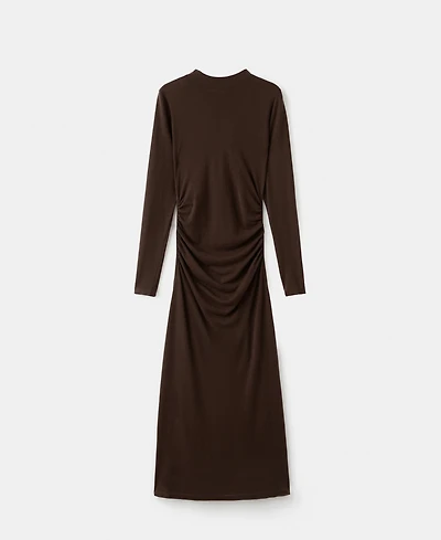 Mango Women's Perkins-Neck Knitted Dress